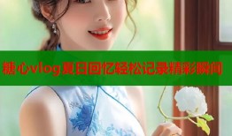 糖心vlog夏日回忆轻松记录精彩瞬间