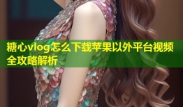 糖心vlog怎么下载苹果以外平台视频全攻略解析