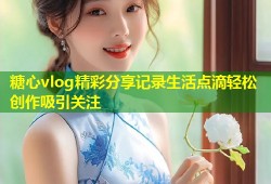 糖心vlog精彩分享记录生活点滴轻松创作吸引关注