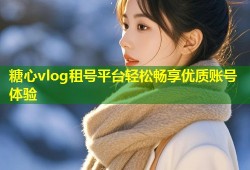 糖心vlog租号平台轻松畅享优质账号体验