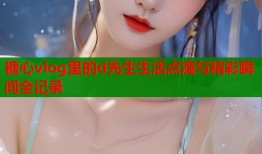 糖心vlog里的d先生生活点滴与精彩瞬间全记录