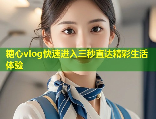 糖心vlog快速进入三秒直达精彩生活体验